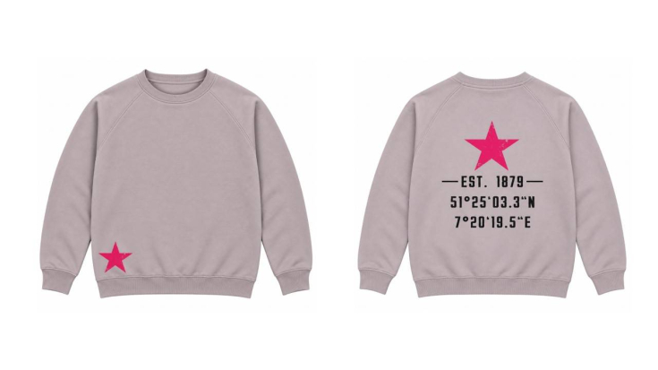 Pullover – Flieder mit Stern in Pink - Sommer 2026 - UNISEX