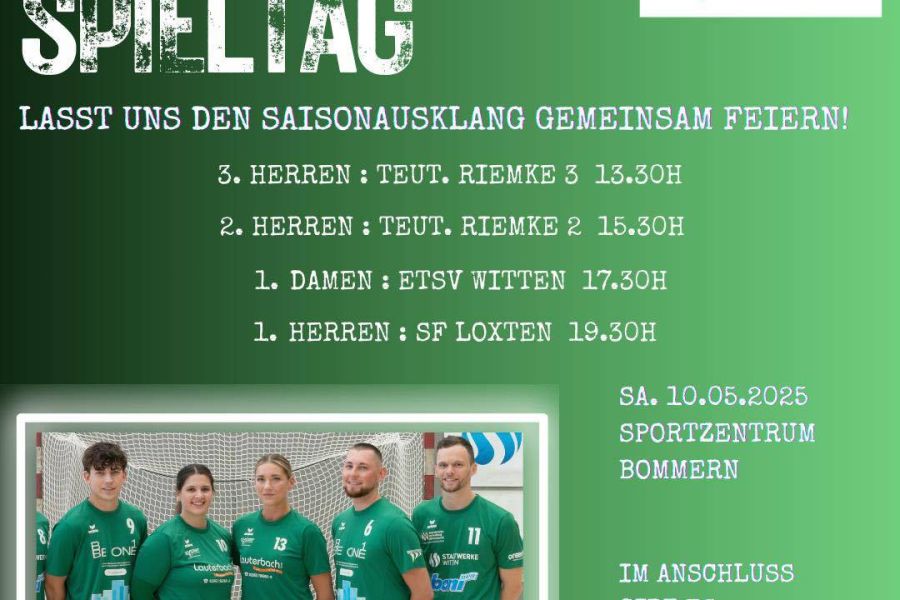 Letzter Spieltag: Lasst uns den Saisonausklang gemeinsam feiern!